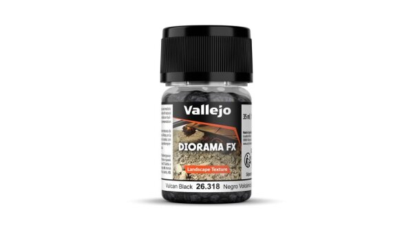 Vallejo Diorama FX Vulcan Black 35 ml 26318 (2-5 mm)
