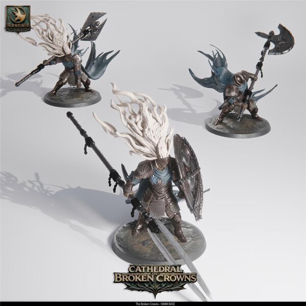 Pack The Broken Crowns (50mm base) Set von Rescale Miniatures aus Cathedral of Broken Crowns