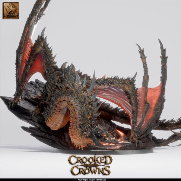Magma Dragon - Adult (75mm base) von Rescale Miniatures aus Crooked Crowns