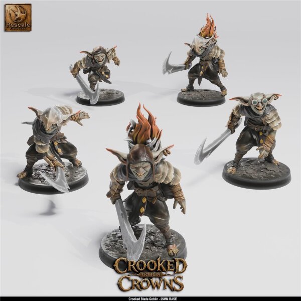 Pack Goblins (25mm base) Set von Rescale Miniatures aus Crooked Crowns