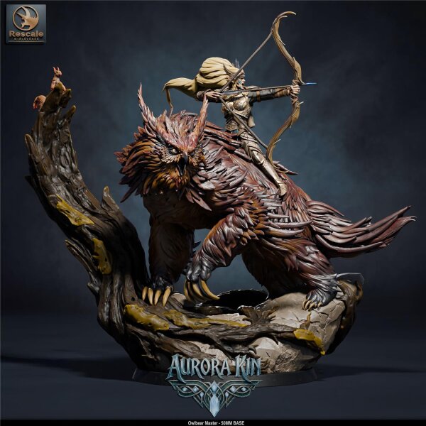 Owlbear (50mm base) von Rescale Miniatures aus Aurora Kin