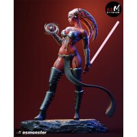 Crimson Tattooed Alien Warrior | ESMonster