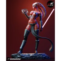 Crimson Tattooed Alien Warrior | ESMonster