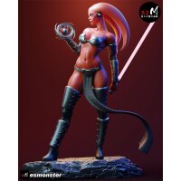 Crimson Tattooed Alien Warrior | ESMonster