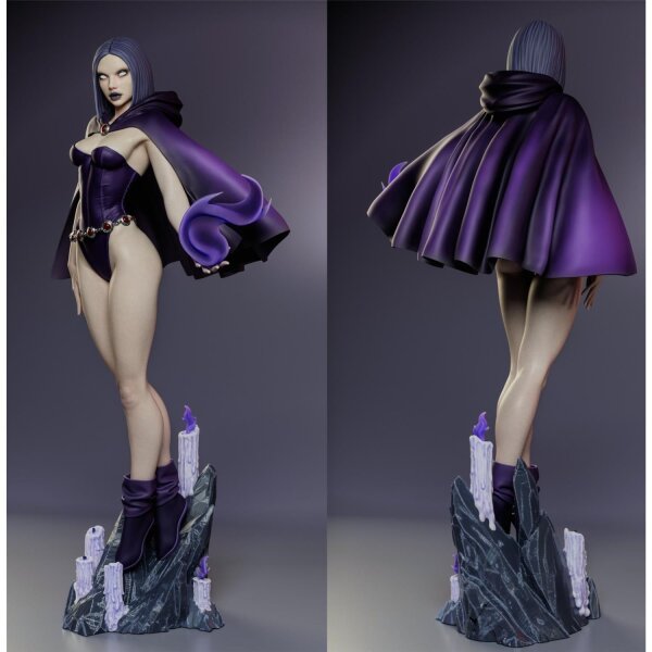 Mysterious cloaked heroine with flame | ESMonster