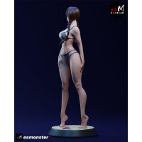 Dark Twin-Braid Girl (Swimsuit Ver.) | ESMonster