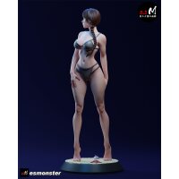 Dark Twin-Braid Girl (Swimsuit Ver.) | ESMonster