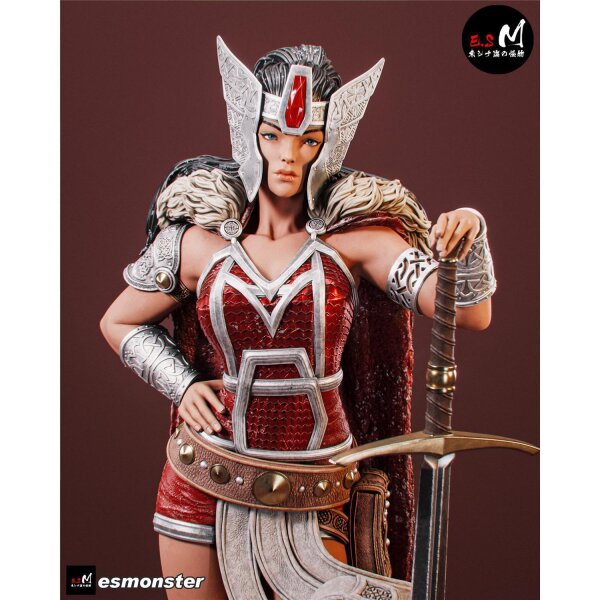 Nordic myth sword-wielding warrior woman | ESMonster
