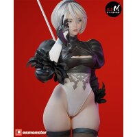 White-Haired Android Girl | ESMonster