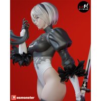 White-Haired Android Girl | ESMonster