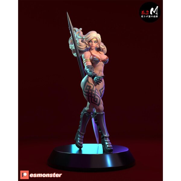 Axe-Wielding Warrior Woman | ESMonster