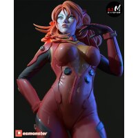 Red-Haired Bodysuit Girl | ESMonster