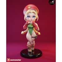 Chibi blonde braided street fighter girl | ESMonster