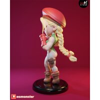 Chibi blonde braided street fighter girl | ESMonster