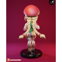 Chibi blonde braided street fighter girl | ESMonster