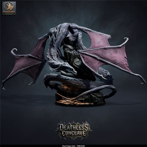 Ghost Dragon - Adult (75mm base) von Rescale Miniatures aus Deathless Conclave