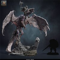 Red Dracolich Fly (75mm base) von Rescale Miniatures aus Deathless Conclave