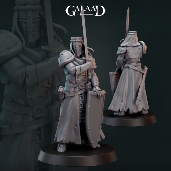 Templar Knight 01 von Galaad Miniatures aus Knights Back from War