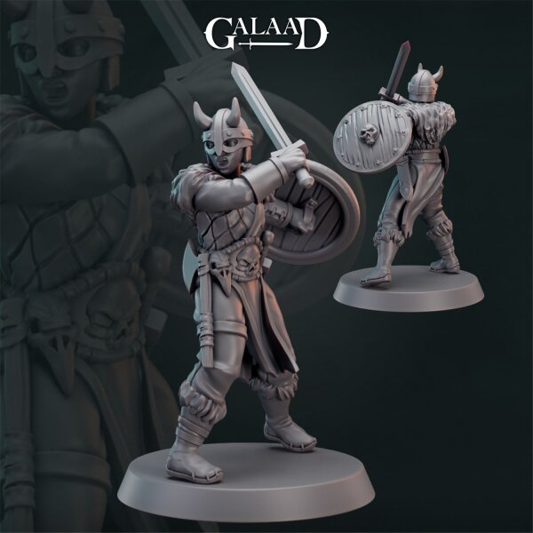 Female Norse 02 + Modular von Galaad Miniatures aus Norse Fighter Release + Modular