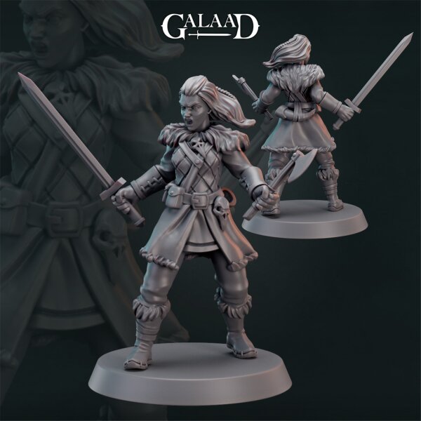 Female Norse 01 + Modular von Galaad Miniatures aus Norse Fighter Release + Modular