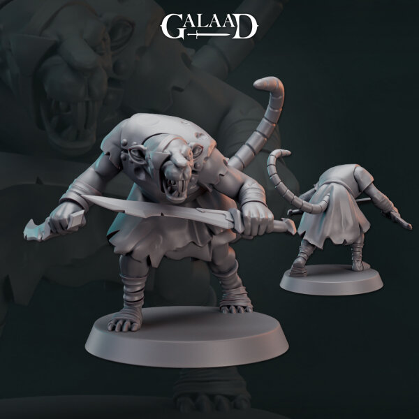 Ratfolk Dual Daggers 02 von Galaad Miniatures aus Ratfolk Release