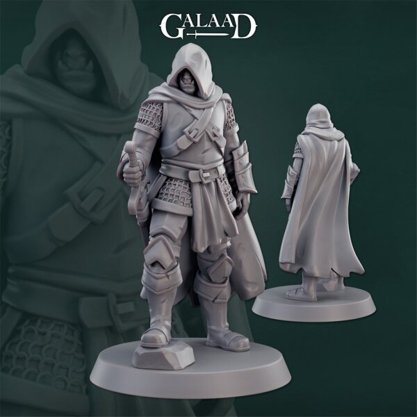 Half Orc Knight Hooded von Galaad Miniatures aus Warriors Release