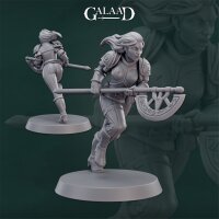 Female Fighter Charge Axe von Galaad Miniatures aus...