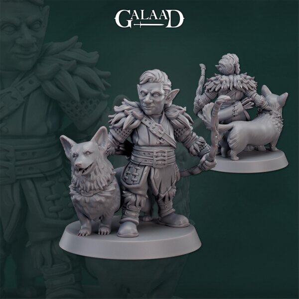 Gnome Ranger with Corgi von Galaad Miniatures aus Rangers Release