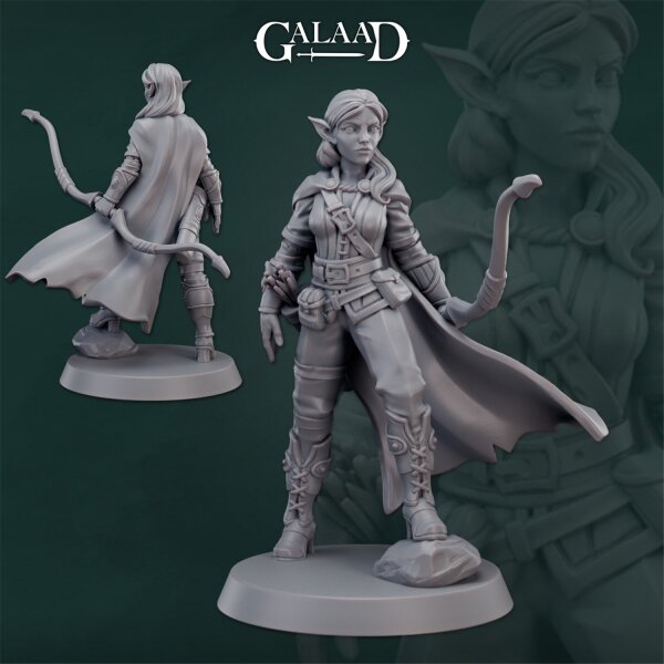 Elf Female Ranger 01 von Galaad Miniatures aus Rangers Release