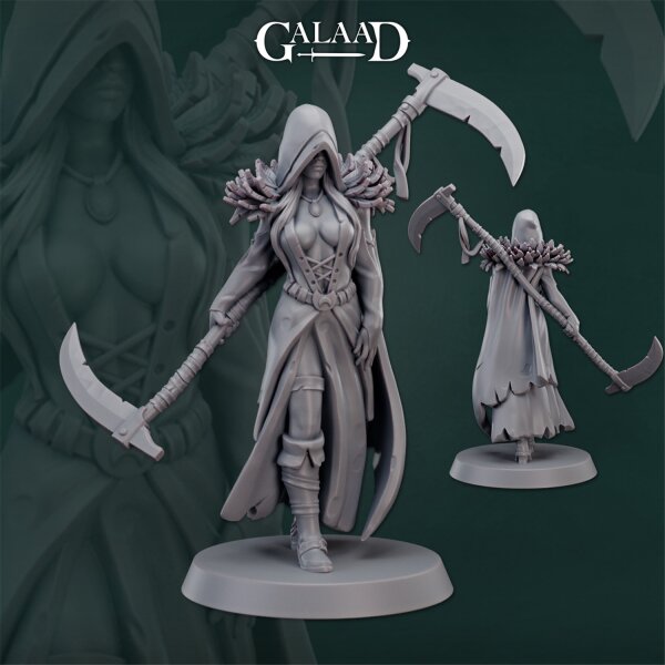 Female Reaper Cultist von Galaad Miniatures aus Cursed Cultists Release