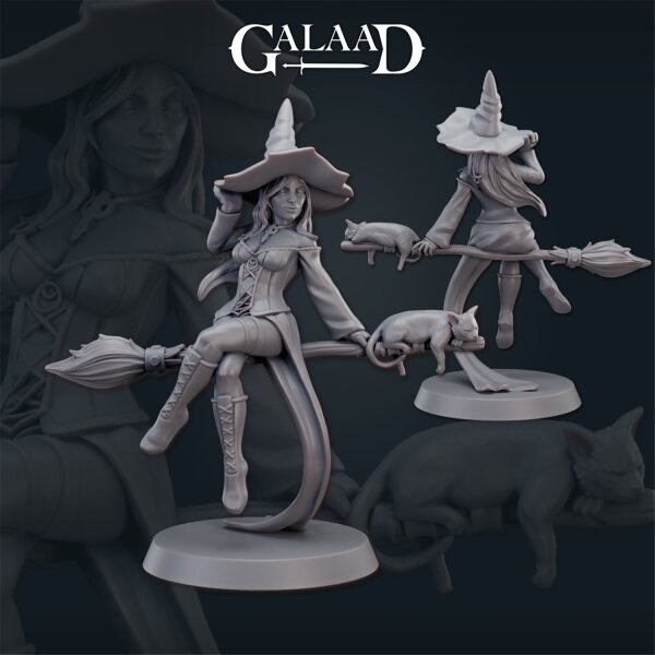Female Witch Broom von Galaad Miniatures aus Witches and Little Monsters