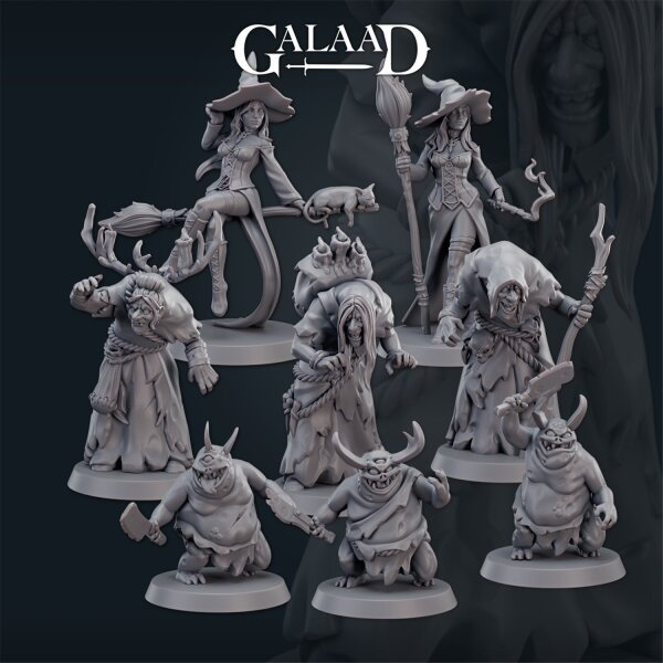 Witches and Little Monsters Set von Galaad Miniatures