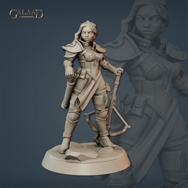 Female Vanguard Fighter von Galaad Miniatures aus Vanguard Warband