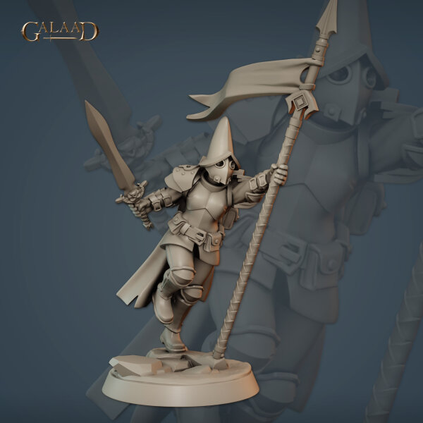 Vanguard Fighter Banner von Galaad Miniatures aus Vanguard Warband