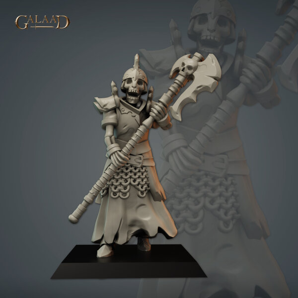 Skeleton Fighter 04 von Galaad Miniatures aus Skeletons Squad Prebuild and Modular