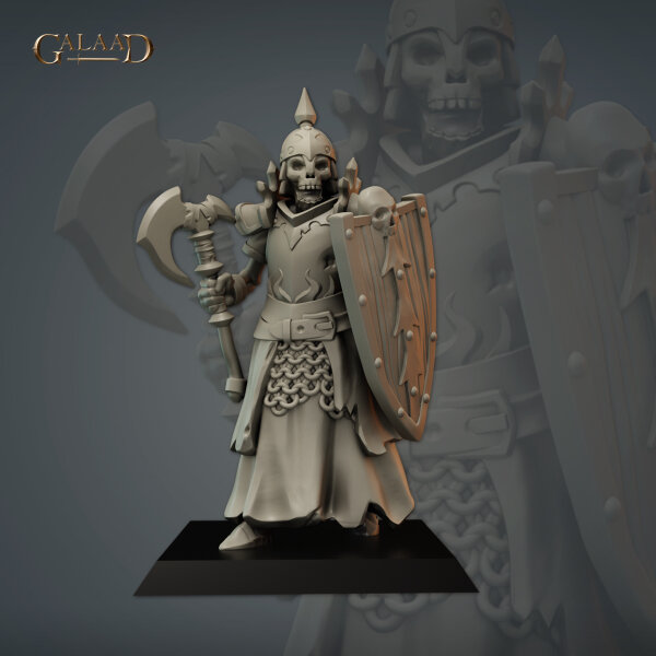 Skeleton Fighter 03 von Galaad Miniatures aus Skeletons Squad Prebuild and Modular