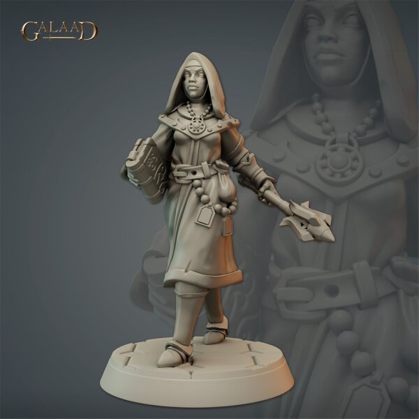 Female Battle Priest Book von Galaad Miniatures aus Priests and Knights Release