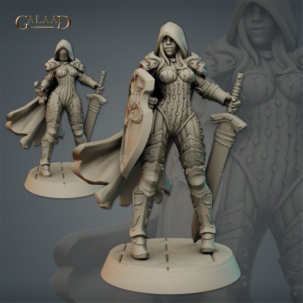 Female Knight + Variant 03 von Galaad Miniatures aus December Knight Specter Wizard Princess