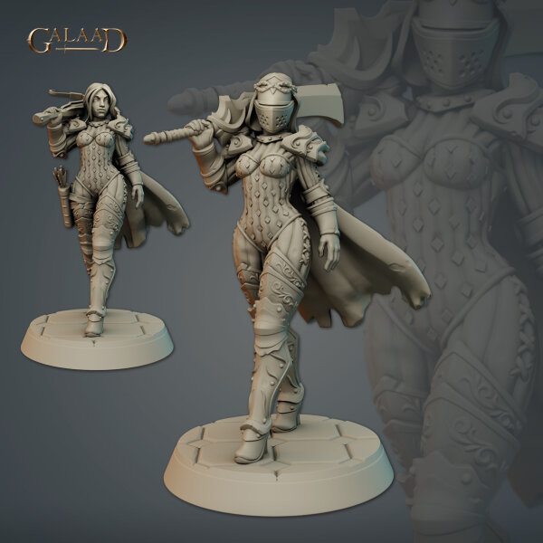 Female Knight + Variant von Galaad Miniatures aus December Knight Specter Wizard Princess