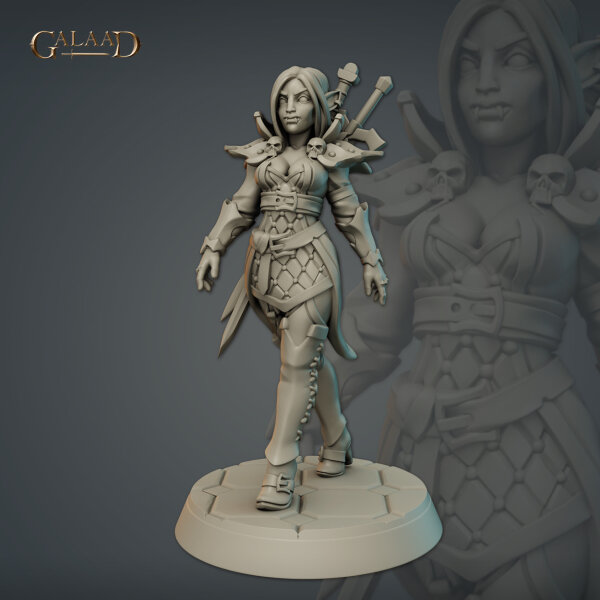 Female Vampire Warrior Walking von Galaad Miniatures aus Vampires October Release