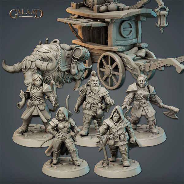 Caravan and Dwarves September Release Set von Galaad Miniatures