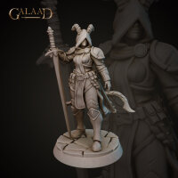 Mysterious Knight Female Tiefling von Galaad Miniatures...