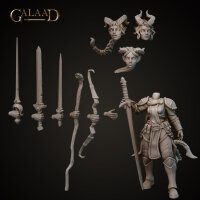 Mysterious Knight Female Tiefling von Galaad Miniatures aus Tiefling Release - Modular