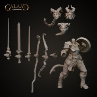 Knight Tiefling Female von Galaad Miniatures aus Tiefling Release - Modular