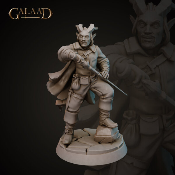 Duelist Tiefling von Galaad Miniatures aus Tiefling Release - Modular