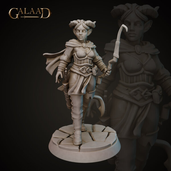 Archer Tiefling Female von Galaad Miniatures aus Tiefling Release - Modular