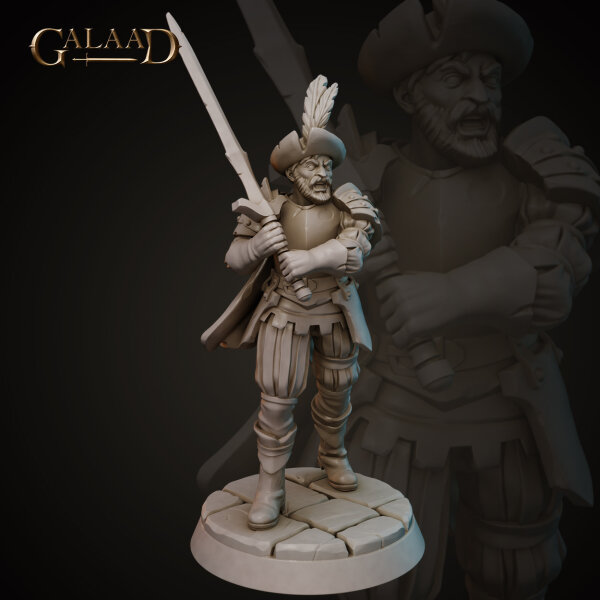 Knight Conquistador Mercenary von Galaad Miniatures aus Conquistador Release