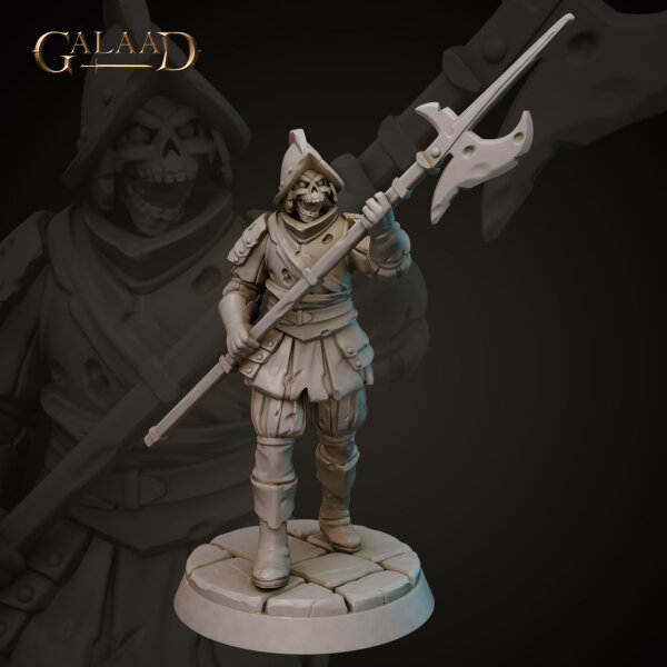 Cursed Skeleton Conquistador 02 von Galaad Miniatures aus Conquistador Release