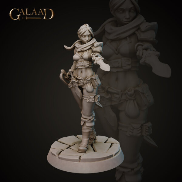 Female Bandit Dagger von Galaad Miniatures aus Bandits Crew and Prisoner