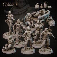 Bandits Crew and Prisoner Set von Galaad Miniatures